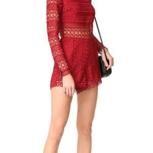 SAYLOR Neve Lace Woven Playsuit Romper
